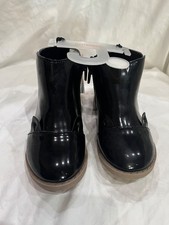 Toddler Girls Ankle Boots Black Cat Ears Size 4-10 Gymboree New