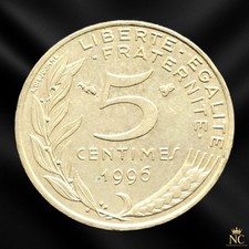 France – 1996 4 plis – 5 centimes Marianne (N1624)