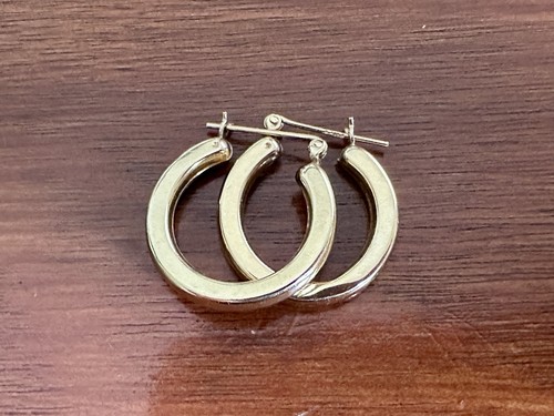 14k Yellow Gold Hoops 2.9g Smooth Finish