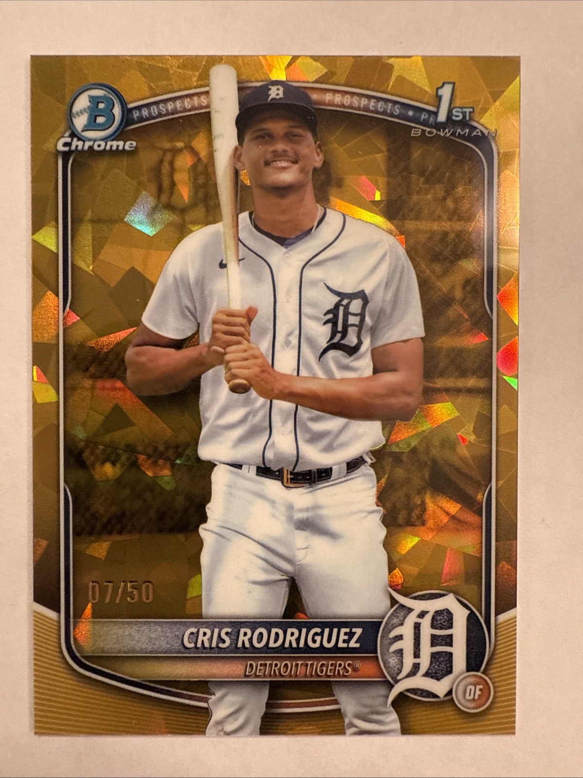 2025 Bowman Chrome Sapphire Cris Rodriguez 1st Bowman Gold /50 #BCP-250