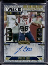2024 Panini Contenders- Week 18 Ticket Variation /18 Auto- Jaheim Bell #154