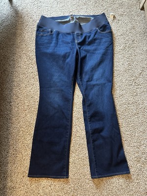 Old Navy Women s Maternity BLUE Jeans - Boot-Cut, Front Low Panel, NEW, Size 18