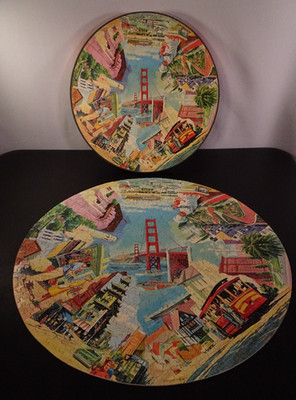 Vtg 1965 Springbok Circular Puzzle ''SAN FRANCISCO'' PZL C921 Complete!