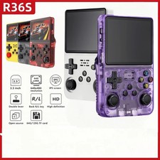 R36S Retro Handheld Video Game Console Linux System 3.5 Inch IPS Screen 64/128GB