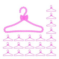  50 Pcs Wood Mini Hanger Doll Wardrobe Baby Clothes Organiser Apparel