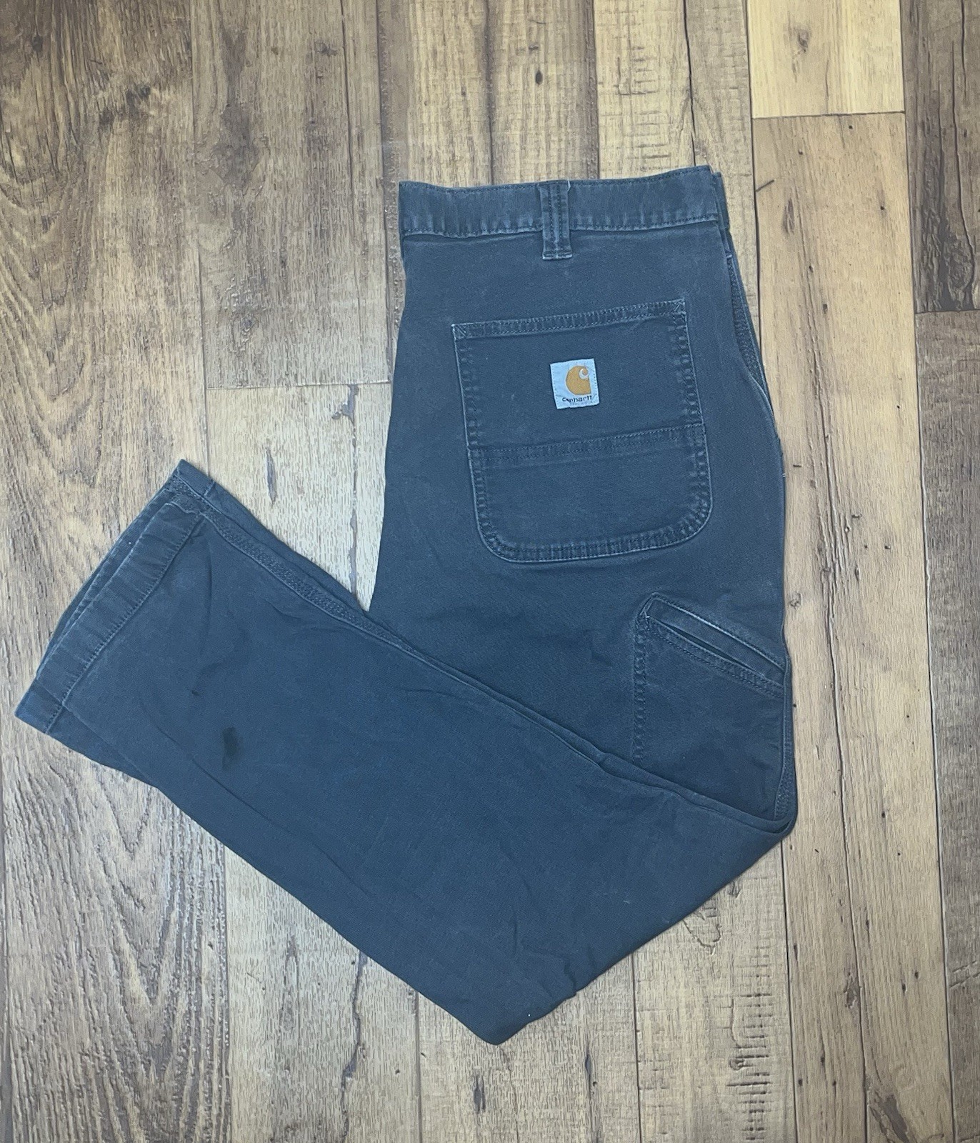 Carhartt Men's Charcoal Relaxed Fit Work Pants 36x30