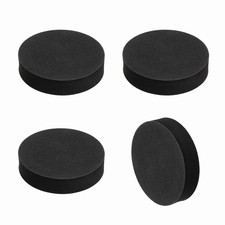 4Pcs Speaker Isolation Pads, 70mmx16mm Black Round EVA Acoustic Foam Pads Feet
