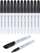 Sharpie Permanent Marker Fine Point Black Pack of 12