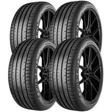 Qty 4 22545r17 Falken Azenis Fk520 94w Xl Black Wall Tires