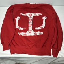 Vintage Indiana Hoosiers Jerzees Sweatshirt Large Long Sleeve