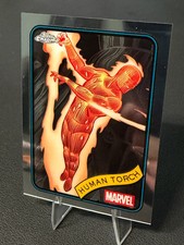 Human Torch #40 2025 Topps Chrome Marvel Base Refractor