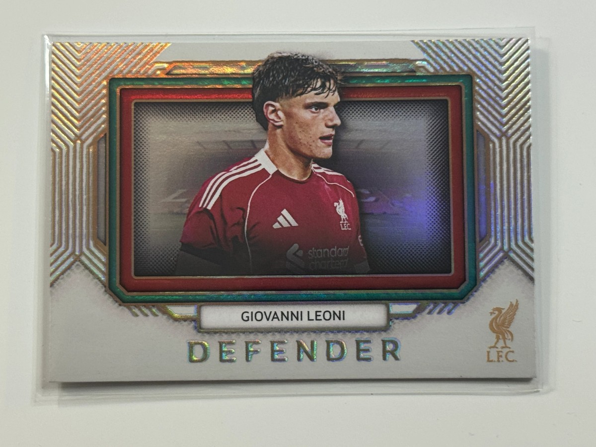 2025-26 Futera Platinum Liverpool Landscape #10 Giovanni Leoni