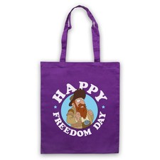 FUTURE CARTOON HAPPY FREEDOM DAY OLD MAN WATERFALL TOTE BAG LIFE SHOPPER