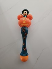 Disney Parks Mickey Mouse Halloween Pumpkin Light-Up Bubble Wand