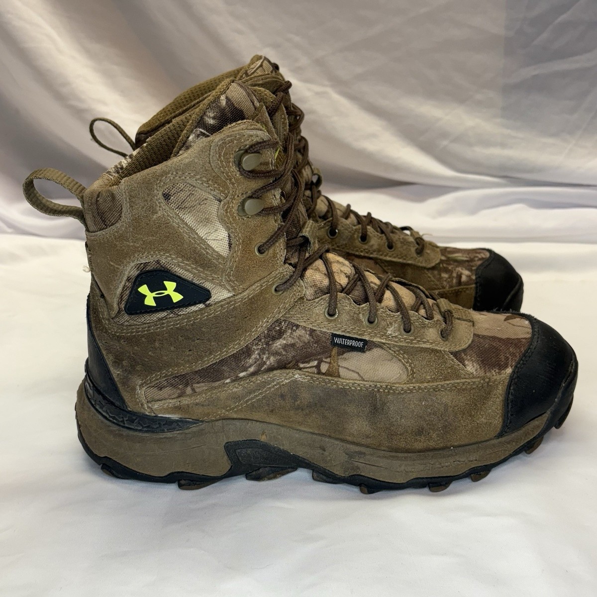 Under Armour Hiking Boots Mens 8 Speed Freek Bozeman Brown 