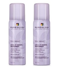 Pureology Style Protect Lock It Down Hairspray Travel Size 2 Pack - New 2025