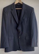 Jos. A. Bank Traveler Collection Blazer Men 39R Navy Blue Tailored Fit Wool