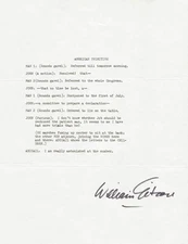 WILLIAM GIBSON - TYPESCRIPT SIGNED