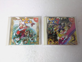 Power Stone 1 2 set  Dreamcast Sega DC Japan manual Obi