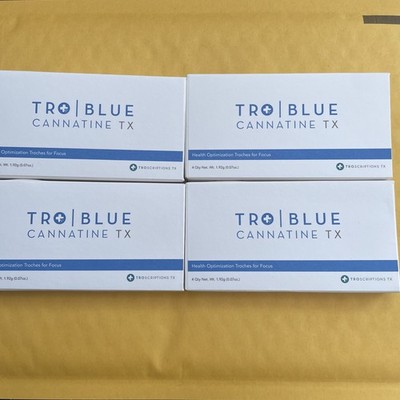 TRO SCRIPTIONS Tro + plus Blue Cannatine TX  - New (4-pack) FOCUS @@@@@@