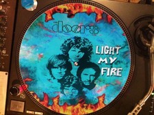 The Doors    Light My Fire LIVE 1970 ULTRA RARE 12" PICTURE DISC LP NM