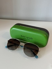 NWOT KATE SPADE Hello Sunshine Polarized Aviator Sunglasses With Hard Case