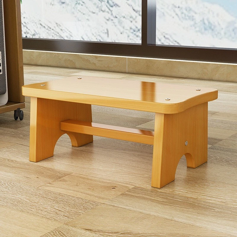 Household Bath Office foot stool pedal solid wood Strong load-bearing capacity - Image 2 of 4