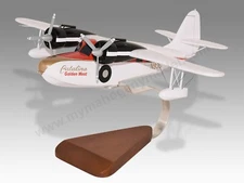 Grumman Goose G21 Catalina Golden West Desk Wood Airplane Model Large Scale 1/32