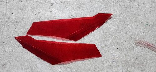 Red Tint Headlight Covers by 213 Parts Fits Arctic Cat, Ski-Doo, Polaris, Yamaha - Picture 3 of 4