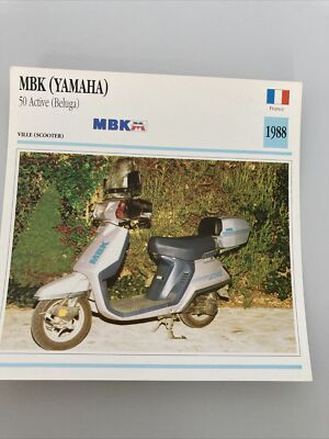 MBK Scooter 50 Active Yamaha Beluga Card Motorbike Of Collection Atlas ...