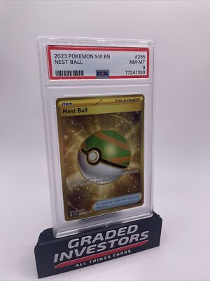 Nest Ball POKEMON 2023 Scarlet & Violet 255/198 PSA 8 Gold Gorgeous Card |  eBay