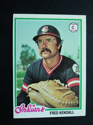 1978 Topps Baseball Card # 426 Fred Kendall - Cleveland Indians (EX)