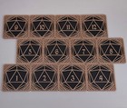 Untersetzer Eckig Rund - Holz + Kunststoff - D20 Tabletop RPG