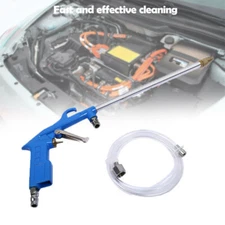 Car Pneumatic Clean Engine Oil Cleaner Care Pneumatic Cleaning Gun Tool Blue Kit