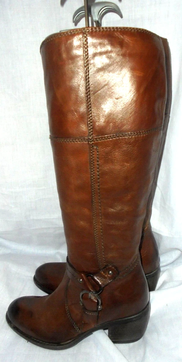 Clarks brown top boots womens