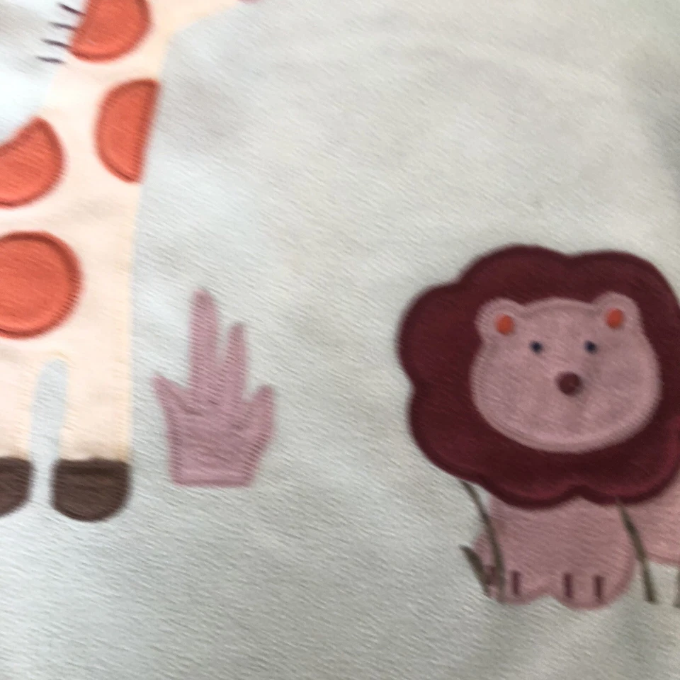 Manta bebé Circo Target polar selva verde amarillo caimán león jirafa Foto 3 de 4