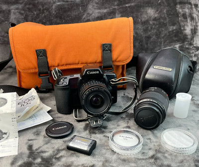 Canon EOS 10S Camera Canon Zoom Lens 80-200 1:4.5-5.6 35-80 1:4-5.6 Case