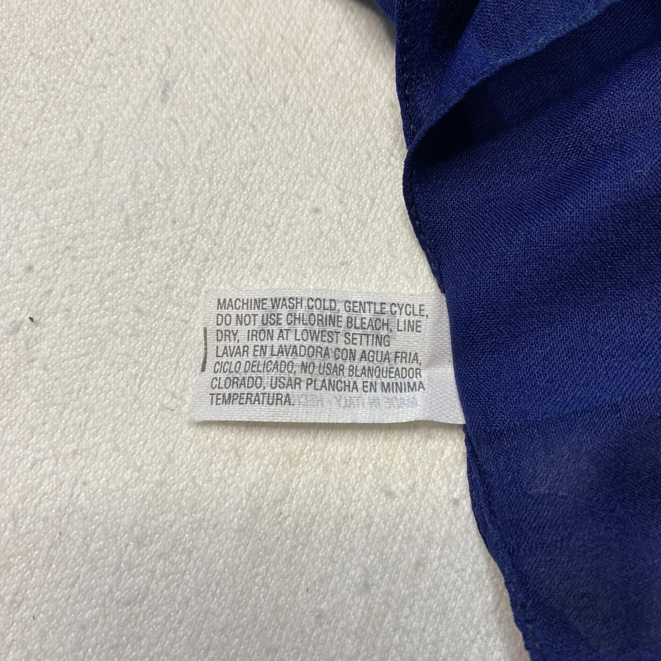 Bufandas Basha para mujer bufanda rectangular azul liso claro transparente clásico DE COLECCIÓN Foto 4 de 4