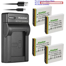 Kastar Battery Slim Charger for Kodak KLIC-7001 & Kodak EasyShare M763 Camera