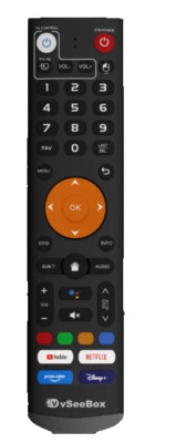 vSeeBox OEM Voice Remote Control - Compatible with V3 Plus / Pro / Ultra / Prime