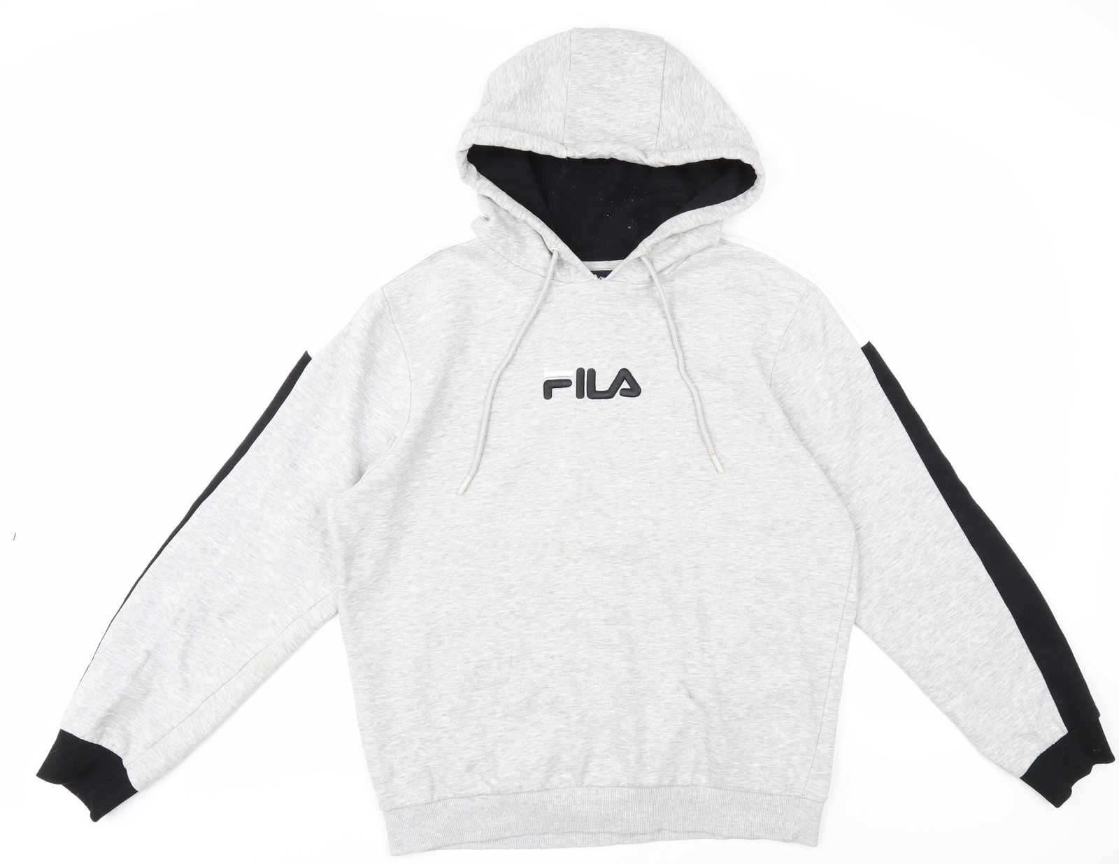 FILA Felpa con Cappuccio Pullover Uomo Grigio Taglia S