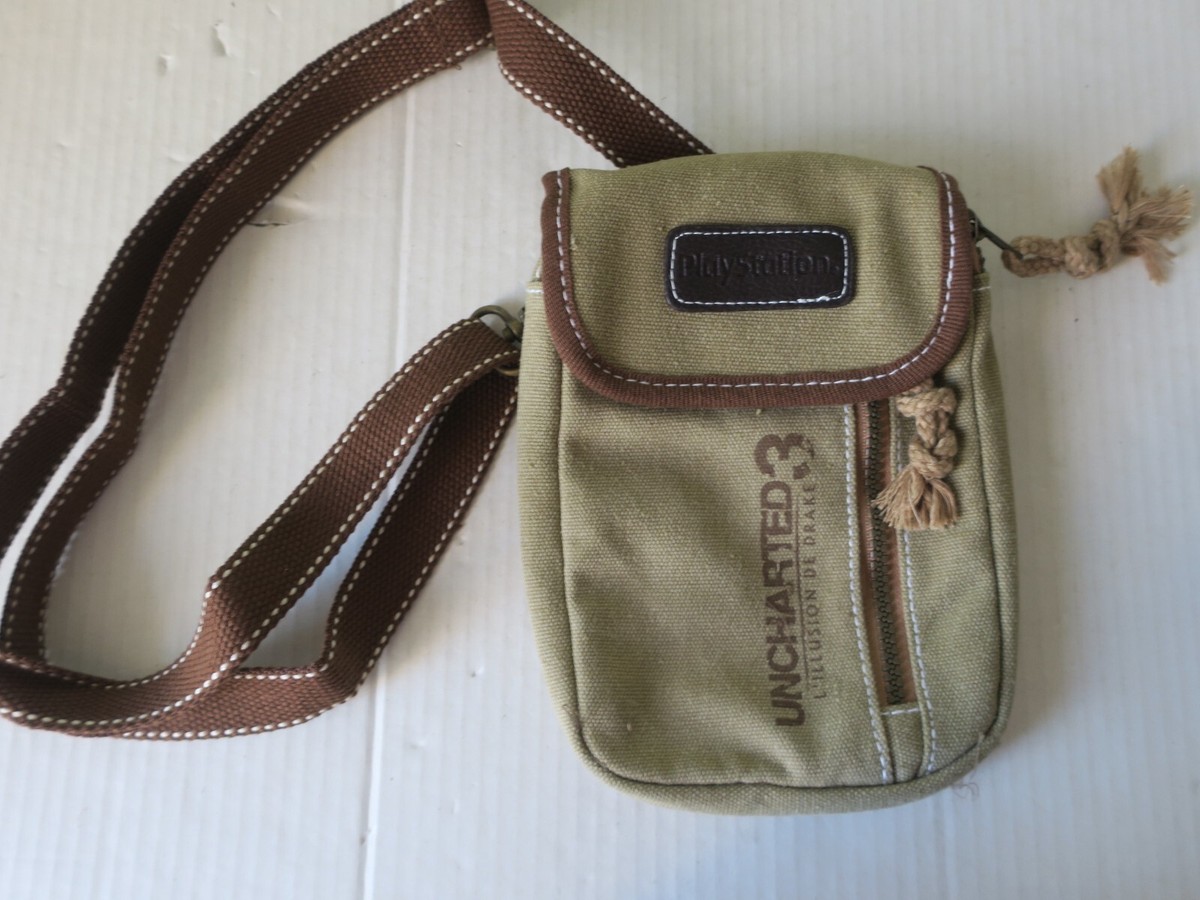 Sac Besace PlayStation 3 Uncharted 3 - Édition Officielle Beige/marron, état Très Bon