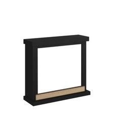 Hagen Fireplace Frame, Deep Black