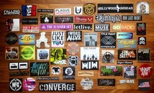 HUGE 90 Pop Punk Emo Post Hardcore Alternative Rock Band NEW RARE Stickers Lot