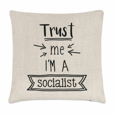 Gift Base Federa Cuscino 40x40cm Con Frase "Fidati, Sono Una Strega" - Effetto Lino - 5