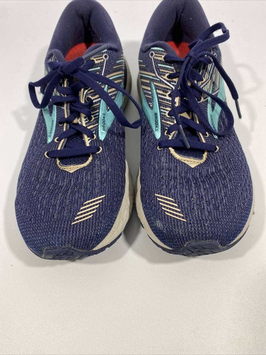 Brooks Adrenaline GTS 19 Blue Running Shoes Women display picture 1
