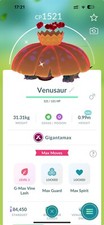 Pokémon Brillante Venusaur Gigamax Talla XXS P T C 0r COMERCIO Leer Descripción