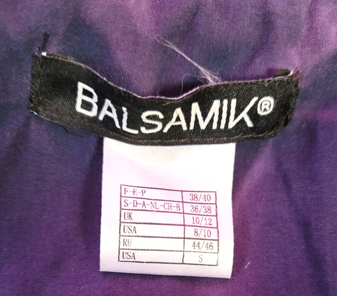 Balsamik Raincoat UK10/12 Blue Showerproof Hooded Full Zip Closure Pre-Owned image 5