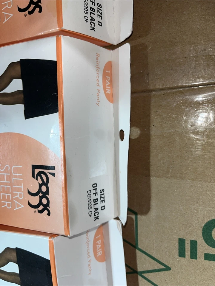 Panty PantyManguera 3 Piernas Ultra Transparente Reforzada Negra DG0005 DE Talla D Nueva Foto 3 de 3