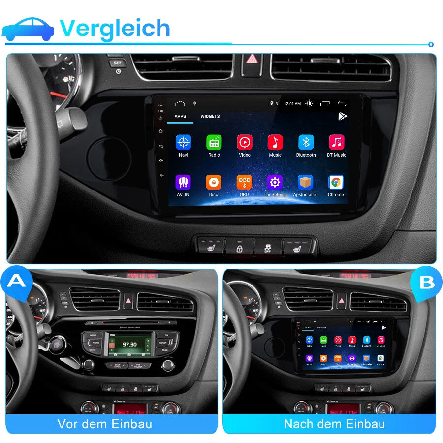 64G Für Kia Ceed JD 2012 -2016 Android 13 Autoradio CarPlay GPS Navi BT RDS - Bild 2 von 4